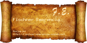 Fischner Emerencia névjegykártya